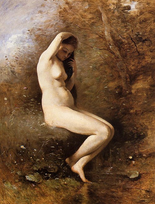 Venus Bathing, 1873, Jean-Baptiste Camille Corot