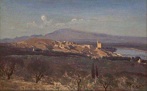 Villeneuve-les-Avignon, 1836, Jean-Baptiste Camille Corot