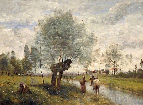 Landscape at Coubron, 1871, Jean-Baptiste Camille Corot