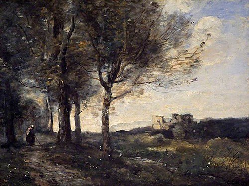 The Ruin, 1867, Jean-Baptiste Camille Corot