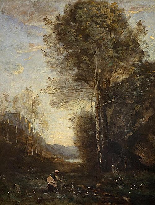 Evening Landscape, 1835, Jean-Baptiste Camille Corot