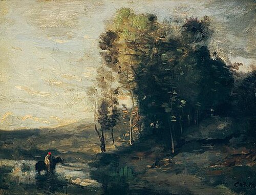The Watering Place, 1835, Jean-Baptiste Camille Corot