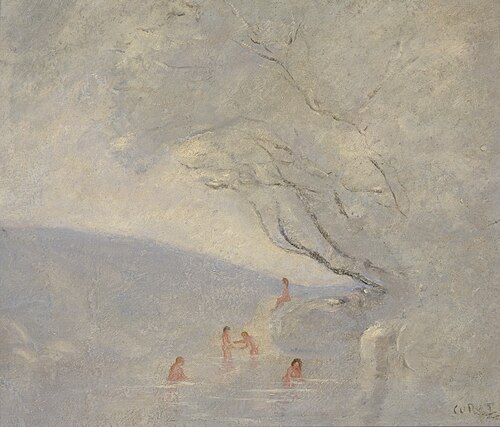 Badende meisjes, 1864, Jean-Baptiste Camille Corot