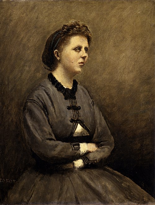 Mme de Larochenoire, Wife of the Painter (Mme de Larochenoire, femme du peintre), , Jean-Baptiste Camille Corot