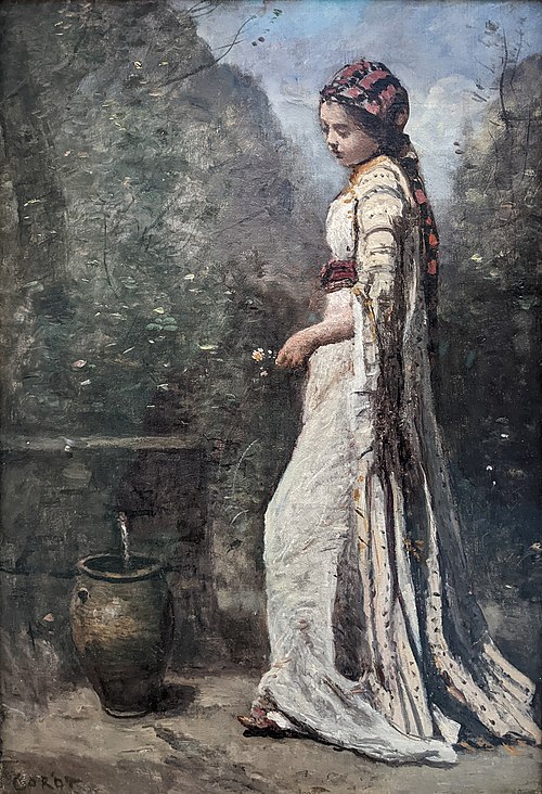 Jeune fille grecque à la fontaine, 1867, Jean-Baptiste Camille Corot