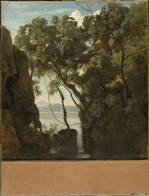 Lake Nemi, 1841, Jean-Baptiste Camille Corot