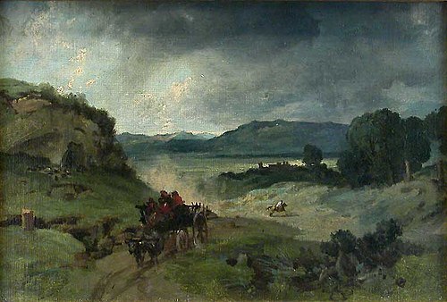 Campagne de Rome, 1827, Jean-Baptiste Camille Corot