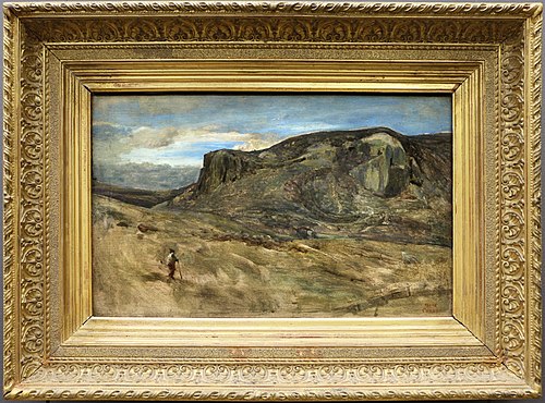 Mountain of the Roman countryside. The Rock of the Nazens, 1827, Jean-Baptiste Camille Corot