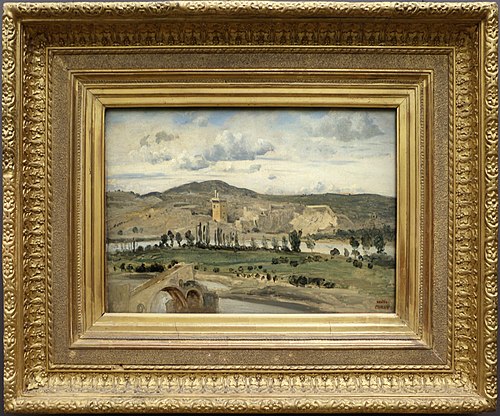 The Philippe le bel tower, Villeneuve-lès-Avignon., 1836, Jean-Baptiste Camille Corot