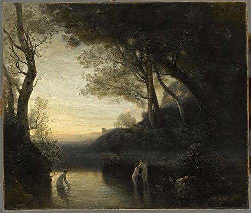 The Bathers of Bellinzona. Evening effect, 1855, Jean-Baptiste Camille Corot