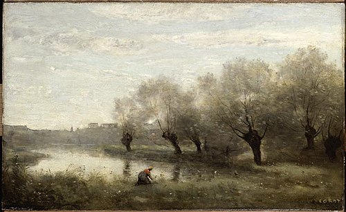 Willows at the edge of a swamp, 1867, Jean-Baptiste Camille Corot