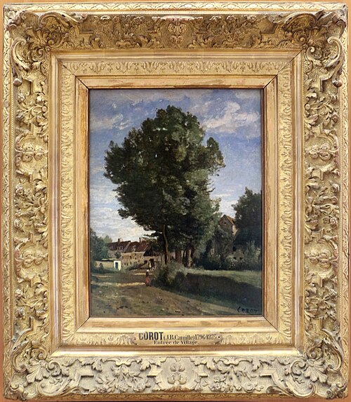 Entrée de village, 1860, Jean-Baptiste Camille Corot
