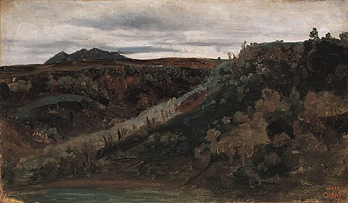 Die Campagna bei Rom, , Jean-Baptiste Camille Corot