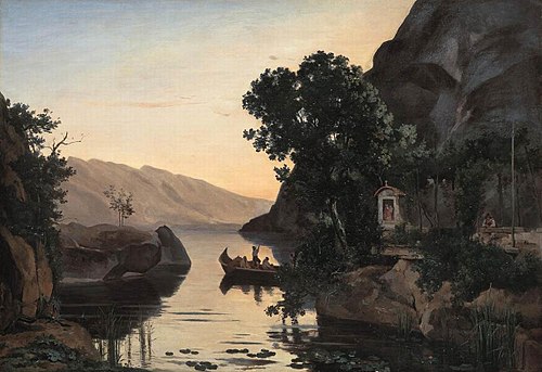 Landscape near Riva on Lake Garda, 1835, Jean-Baptiste Camille Corot