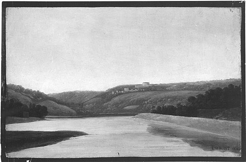 River landscape, 1835, Jean-Baptiste Camille Corot