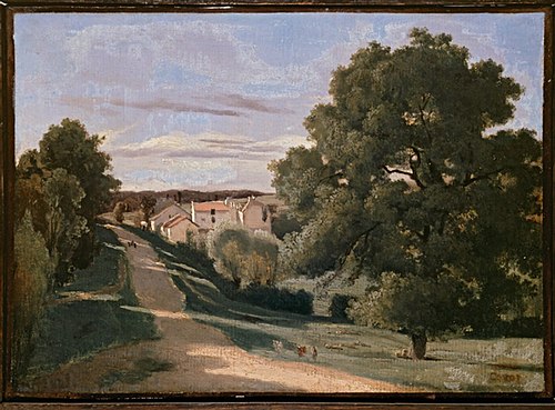Le Petit Chaville, near Ville-d'Avray, 1825, Jean-Baptiste Camille Corot