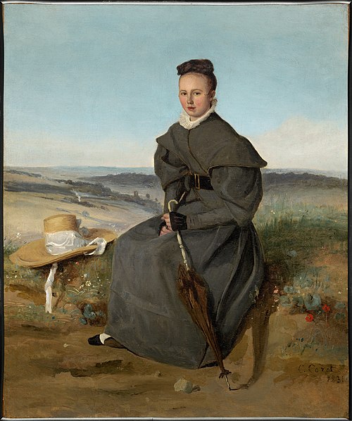 Louise Harduin, 1831, Jean-Baptiste Camille Corot