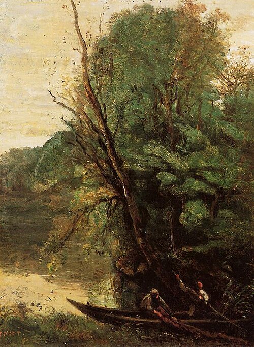 La pêche à l’épervier, 1847, Jean-Baptiste Camille Corot