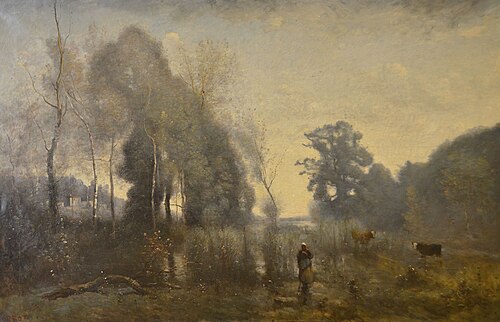Un matin à Ville-d’Avray, 1868, Jean-Baptiste Camille Corot