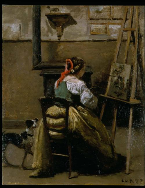 L’Atelier de Corot, 1866, Jean-Baptiste Camille Corot