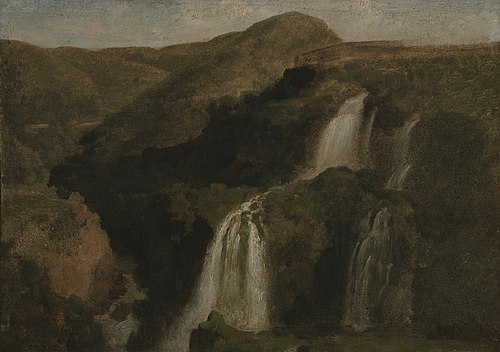 Falls of Tivoli, , Jean-Baptiste Camille Corot