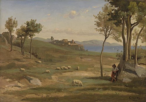 Italian Landscape, 1838, Jean-Baptiste Camille Corot