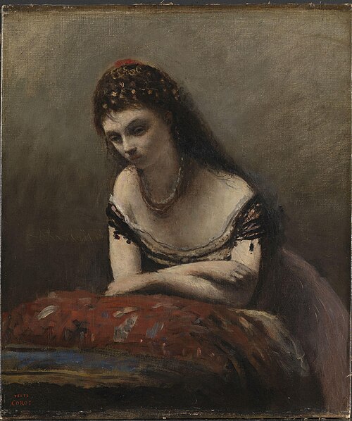 The Gipsy Girl, 1870, Jean-Baptiste Camille Corot