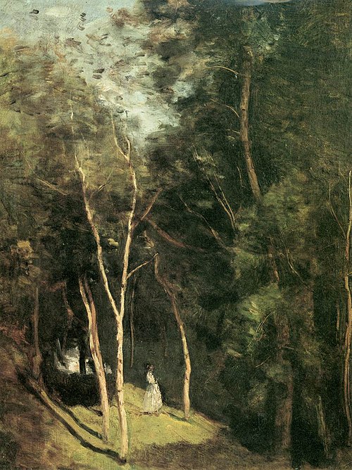 Un coin de parc à Port-Berteau, près Rochemont, 1862, Jean-Baptiste Camille Corot