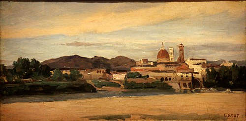 View of Florence, 1884, Jean-Baptiste Camille Corot