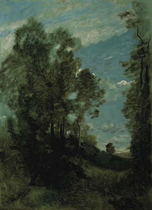 Forest landscape (morning), 1870, Jean-Baptiste Camille Corot