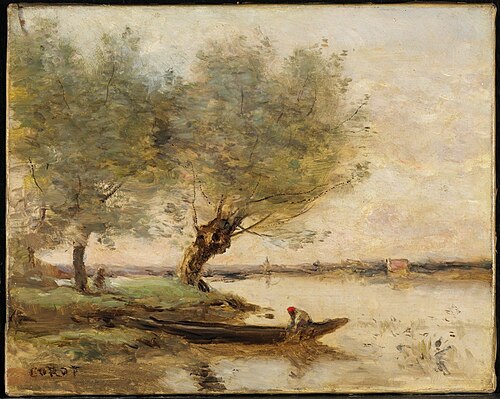 The Fisherman, , Jean-Baptiste Camille Corot