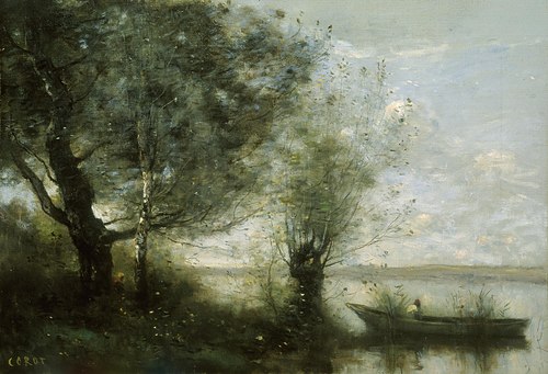 Landscape with a Boat, 1862, Jean-Baptiste Camille Corot