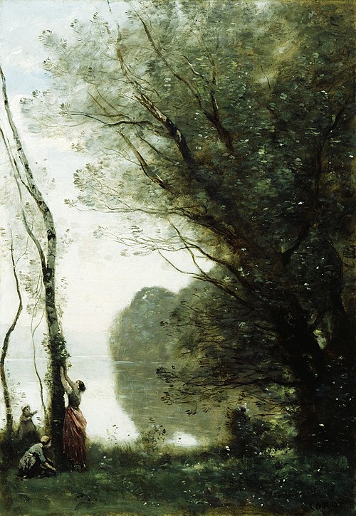 Gathering Fruit at Mortefontaine, 1800, Jean-Baptiste Camille Corot
