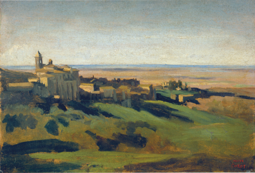 View of Marino in the Alban Mountains in the Early Morning, 1826, Jean-Baptiste Camille Corot