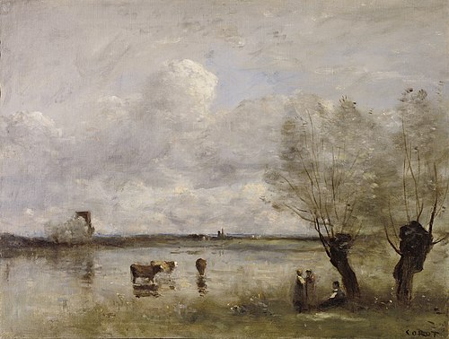 Noonday, 1862, Jean-Baptiste Camille Corot