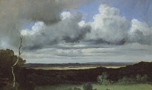 Fontainebleau – Orage sur les plaines, 1822, Jean-Baptiste Camille Corot