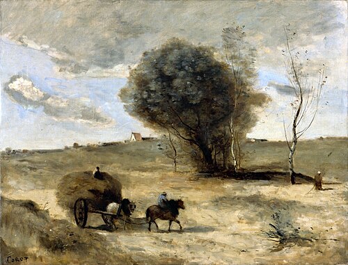 La petite charette dans les dunes, 1865, Jean-Baptiste Camille Corot