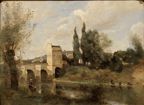 Le pont de Mantes, 1869, Jean-Baptiste Camille Corot