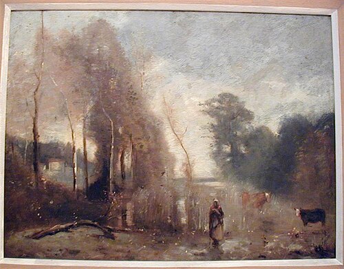 Les Étangs de Ville d'Avray, , Jean-Baptiste Camille Corot