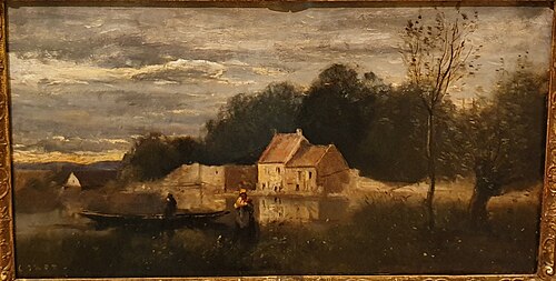 River Flood, 1845, Jean-Baptiste Camille Corot