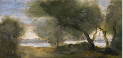 Willows, 1860, Jean-Baptiste Camille Corot