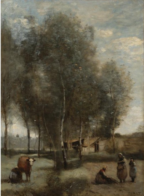 Grassland Planted with Trees (Sainte-Catherine-lès-Arras), 1850, Jean-Baptiste Camille Corot