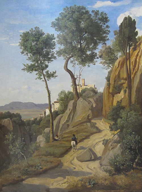 View of Volterra, 1838, Jean-Baptiste Camille Corot