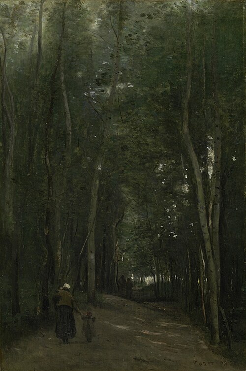 A Path in Saint-Cloud, 1862, Jean-Baptiste Camille Corot