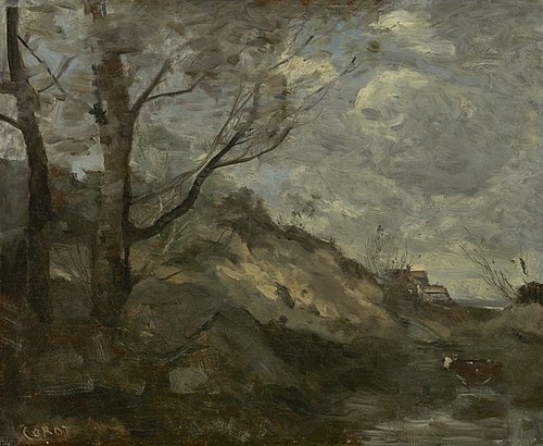 Dune landscape, 1854, Jean-Baptiste Camille Corot