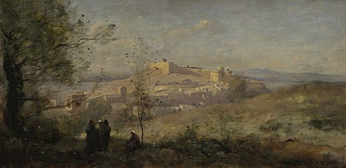 Villeneuve-lès-Avignon, fort Saint André, 1870, Jean-Baptiste Camille Corot