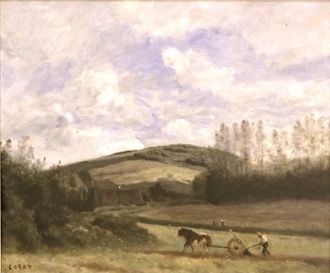 Un laboureur dans la campagne, environs d'Étretat, 1862, Jean-Baptiste Camille Corot