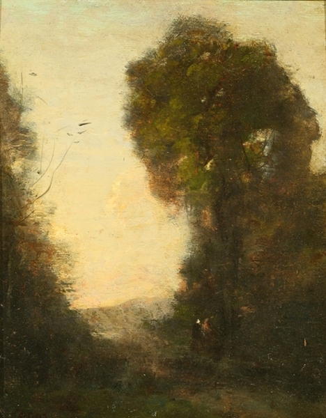 Untitled (Landscape), 1850, Jean-Baptiste Camille Corot