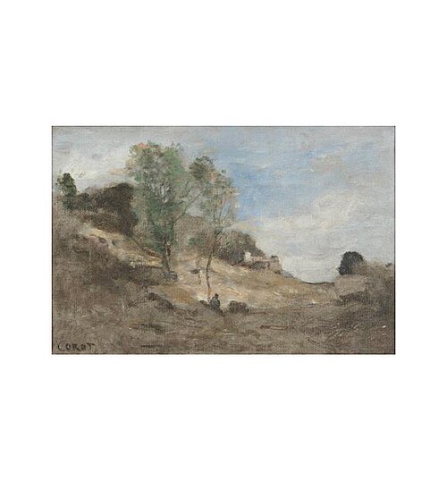 Hilly Landscape, , Jean-Baptiste Camille Corot
