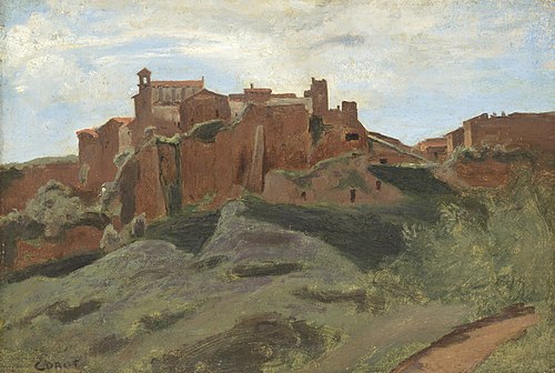 Castel Sant'Elia, 1826, Jean-Baptiste Camille Corot